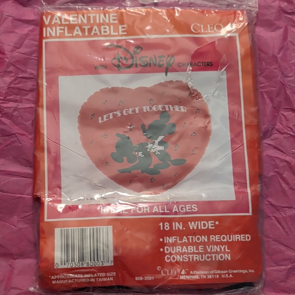 Cleo Valentine Inflatable with Disney Characters